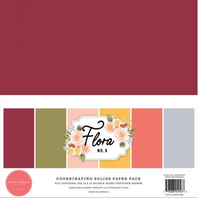 Carta Bella Flora No. 5 Cardstock - Solids Kit